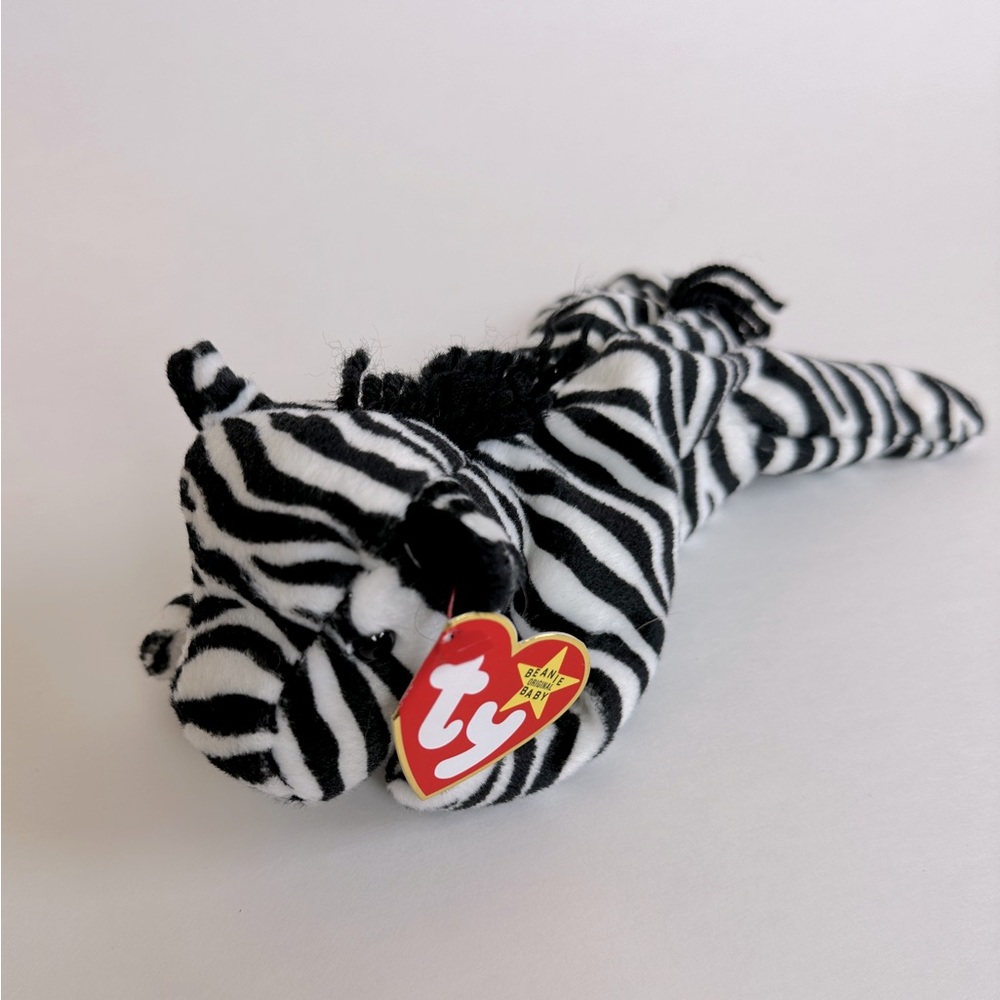 4/$25 - ZIGGY TY Beanie‎ Babies Vintage Toy Zebra 1995
